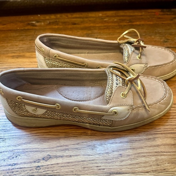 Sperry Top Sider Angelfish Gold Glitter Boat Shoe size 11 - Picture 12 of 12